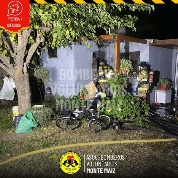 INCENDIO EN LAVADERO DE UNA VIVIENDA