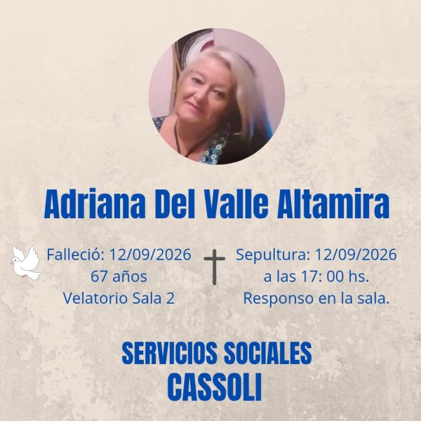 INFORMACI&Oacute;N NECROL&Oacute;GICA: SERVICIOS SOCIALES CASSOLLI